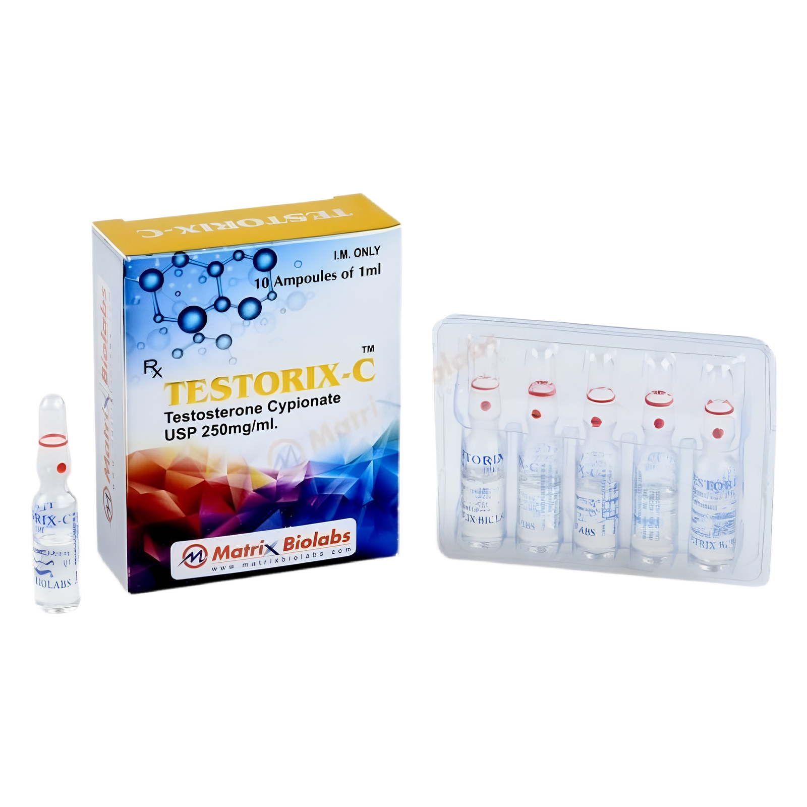 TESTORIX C VIAL 10ML - Testosterone cypionate 250mg