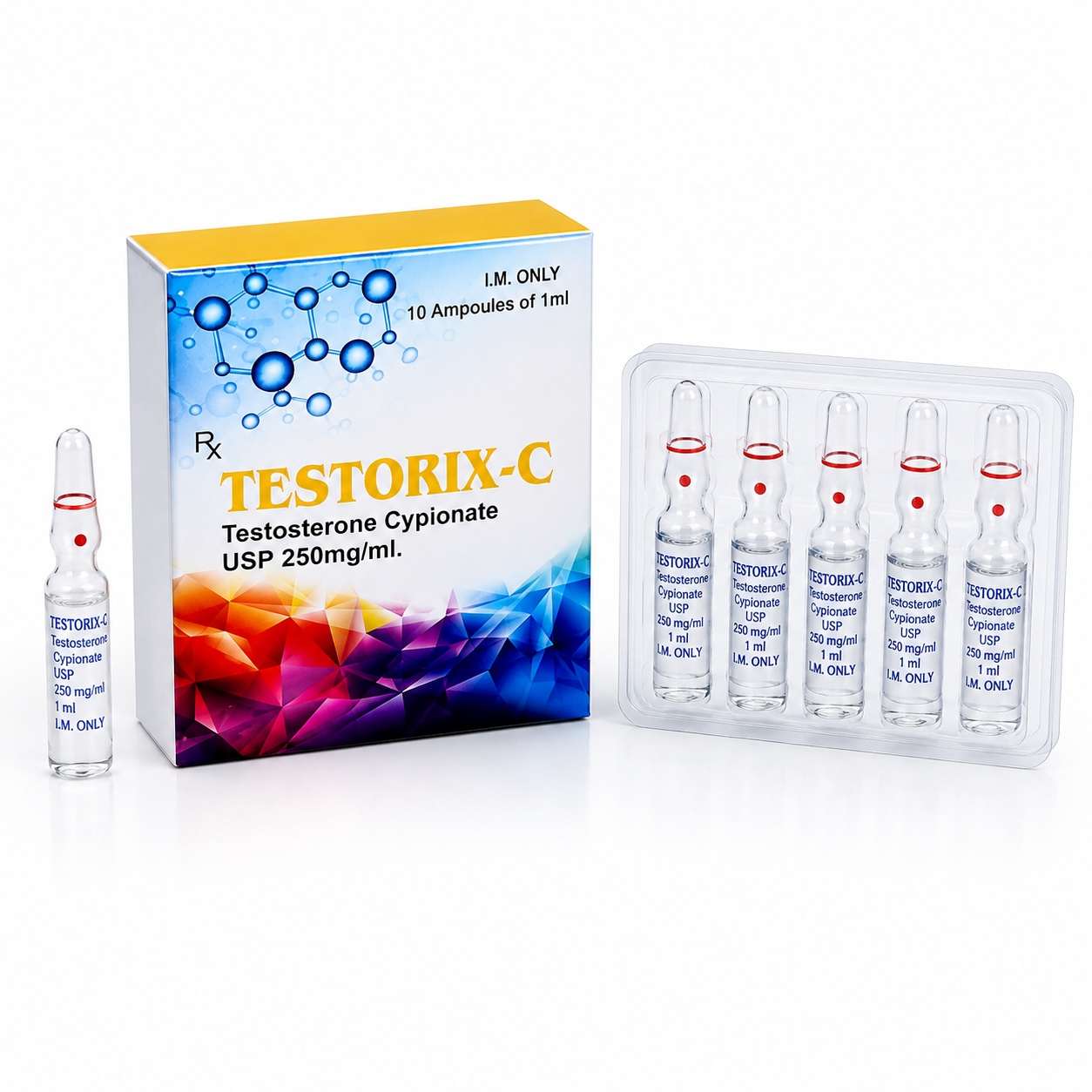 Testosterone Cypionate 250mg - 10 ampoules